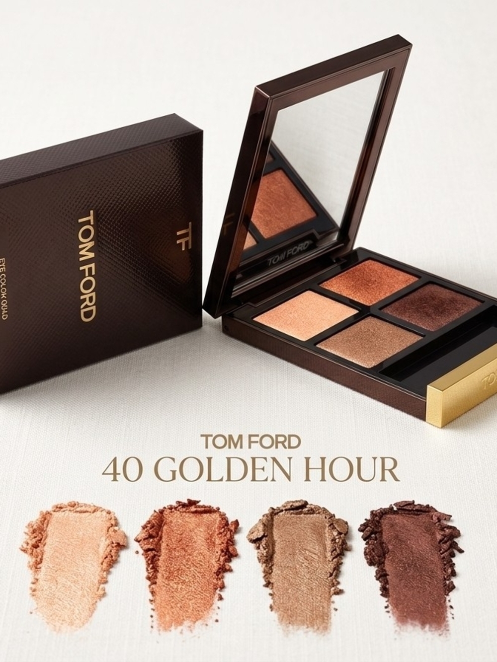 NIB Tom Ford Eye Color Quad Eyeshadow Palette 40 Golden Hour